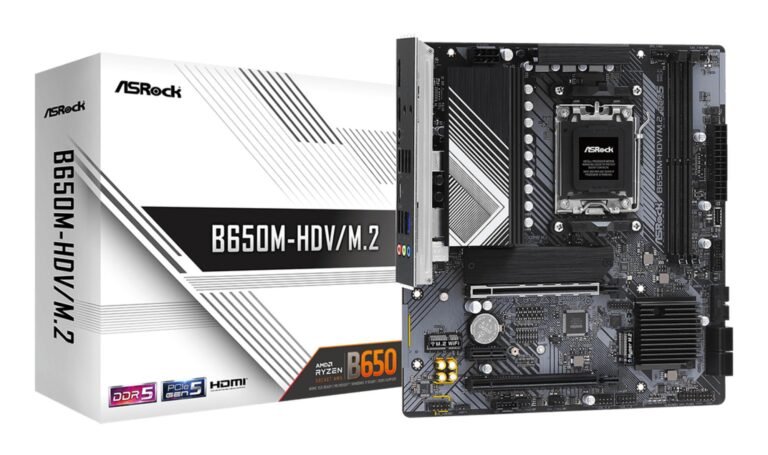 ASRock B650 AM5 Micro-ATX DDR5 (B650M-HDV/M.2)