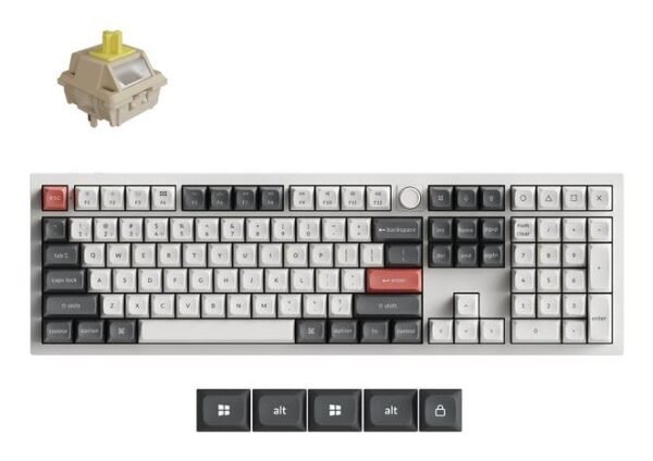 Keychron Q6 Ultra, balta (Q6U-P4)