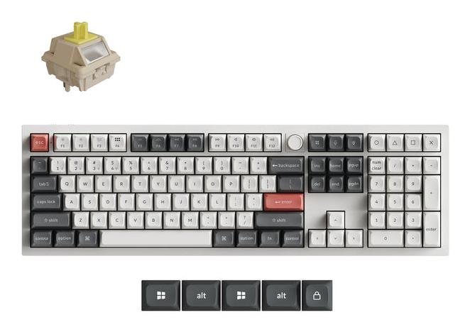 Keychron Q6 Ultra, balta (Q6U-P4)