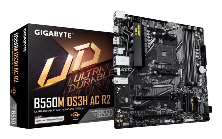 Gigabyte B550 AM4 DDR4 (B550M DS3H AC R2)