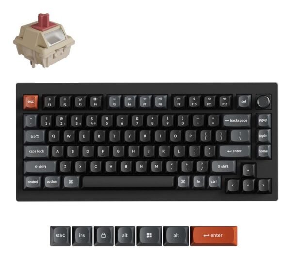 Keychron V1 Ultra, juoda (V1U-D1)