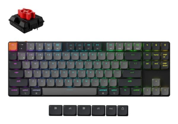 Keychron K1 RGB, juoda (K1X-B1)
