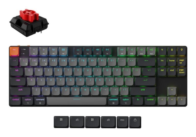 Keychron K1 RGB, juoda (K1X-B1)