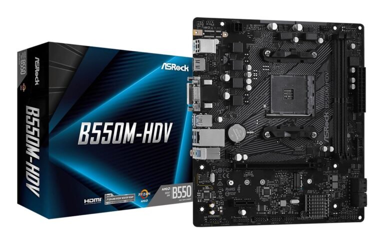 ASRock B550 AM4 MicroATX DDR4 (B550M-HDV)