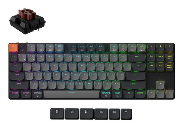 Keychron K1 RGB, juoda (K1X-B3)