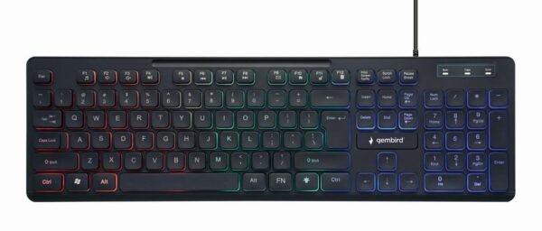 Gembird Multimedia ENG, juoda (KB-UML-02)