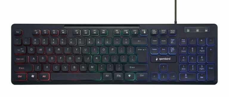 Gembird Multimedia ENG, juoda (KB-UML-02)