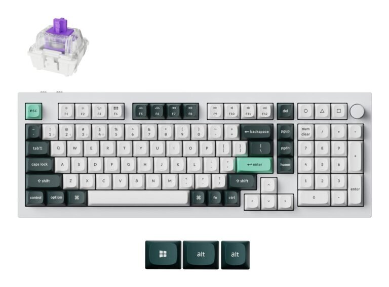 Keychron Q5 HE RGB Shell, balta