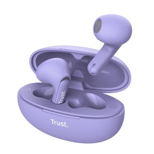 Trust Earphones YAVI BT ENC, violetinė