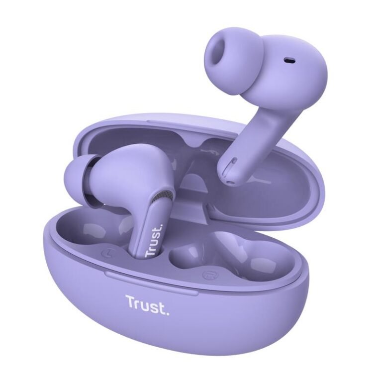 Trust Earbuds YAVI BT ENC, violetinė