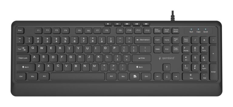 Gembird Multimedia ENG, juoda (KB-MCH-05)