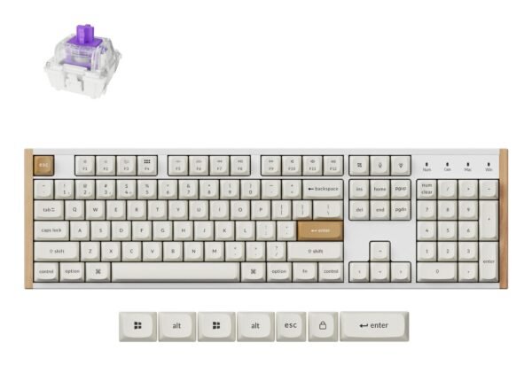 Keychron K10 HE Special ED, balta