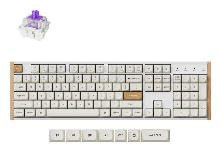Keychron K10 HE Special ED, balta