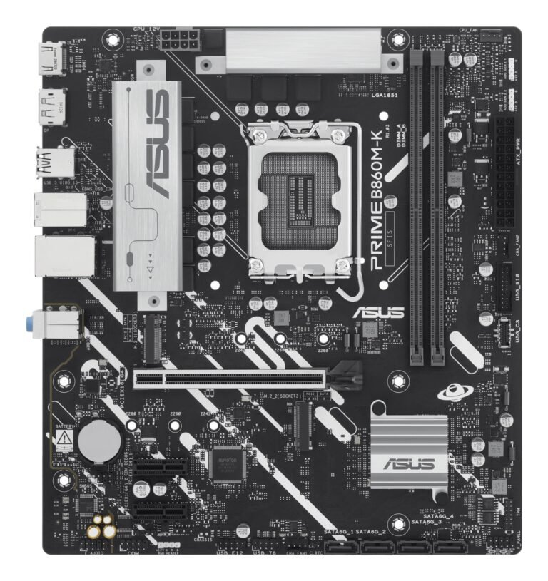 ASUS LGA1851 Micro-ATX DDR5 (PRIME B860M-K)