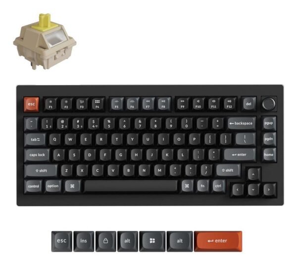 Keychron V1 Ultra, juoda (V1U-D4)