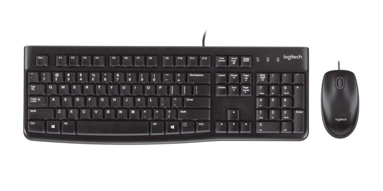 Logitech +Mouse Combo MK120, juoda