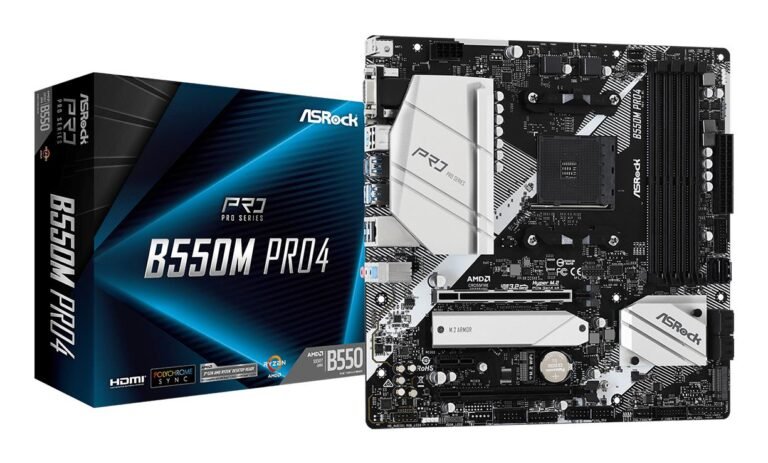ASRock B550 AM4 MicroATX DDR4 (B550MPRO4)