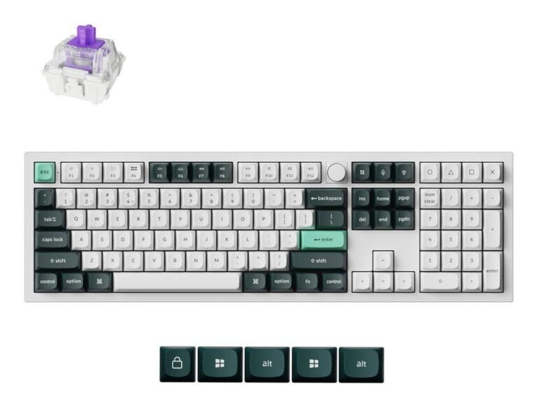 Keychron Q6 HE RGB Shell, balta