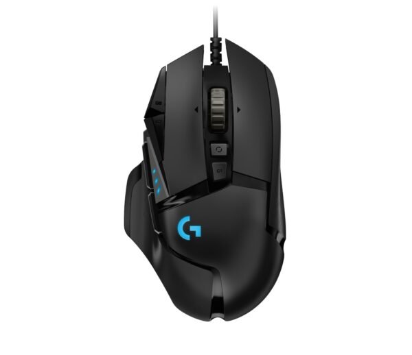 Logitech G502, juoda