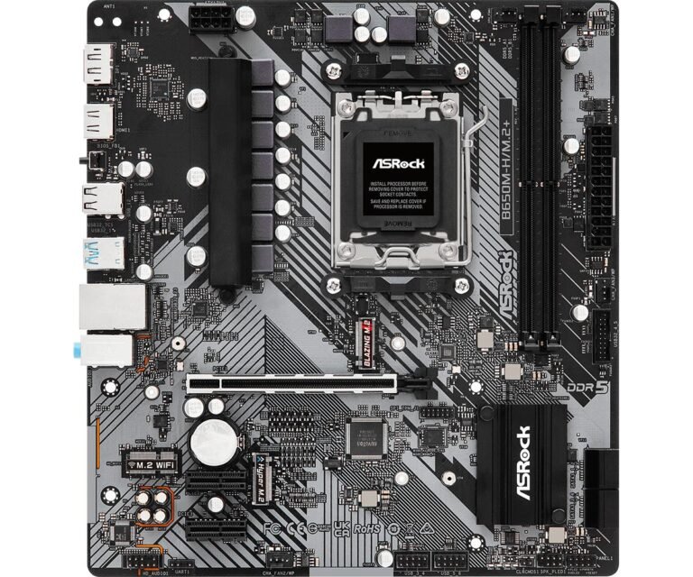 ASRock B650 AM5 Micro-ATX DDR5 (B650M-H/M.2+)