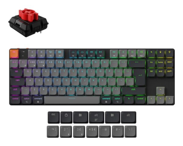 Keychron K1 RGB, juoda (K1X-H1)