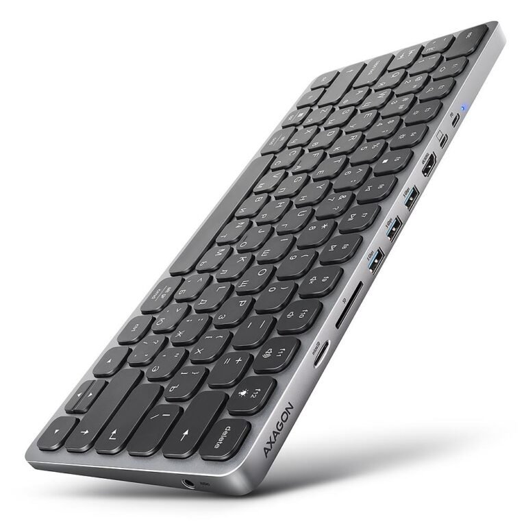 Axagon + I O HUB 9IN1 0.6M (HMC-KB-CRL)