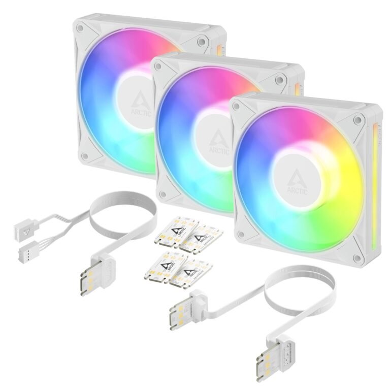 Arctic 120MM Bionix P12 ARGB 3-PACK, balta