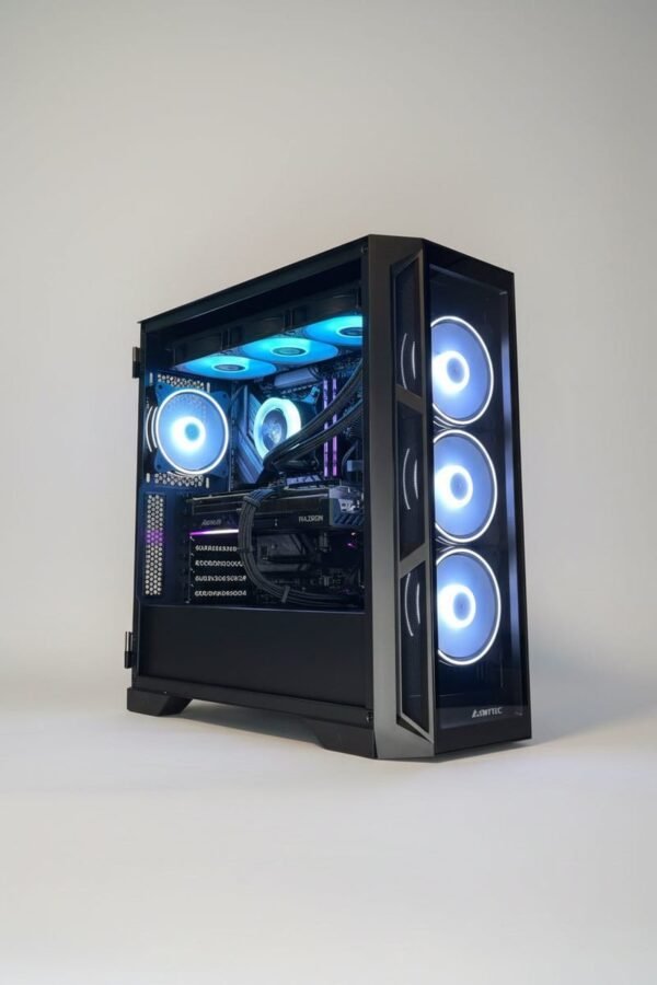 Ryzen 7 7800X3D + RX 9070 XT žaidimų kompiuteris