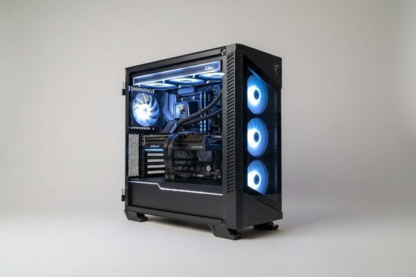 Ryzen 7 9800X3D + RX 9070 XT žaidimų kompiuteris